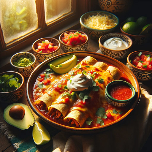 mexican enchiladas in 8 steps